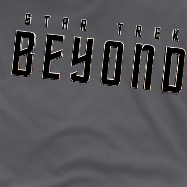 Star Trek Beyond Herr T-shirt 4XL Gråmelerad Charcoal 4XL
