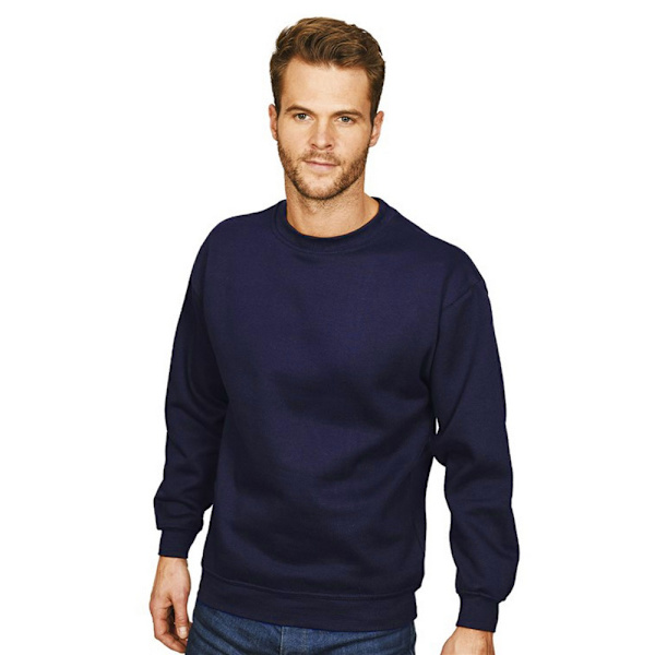 Absolute Apparel Mens Sterling Sweat 4XL Marinblå Navy 4XL