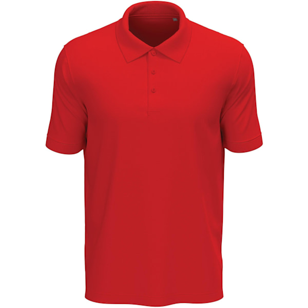 Stedman Stars Herr Harper Bomulls Pikétröja 4XL Scarlet Red Scarlet Red 4XL