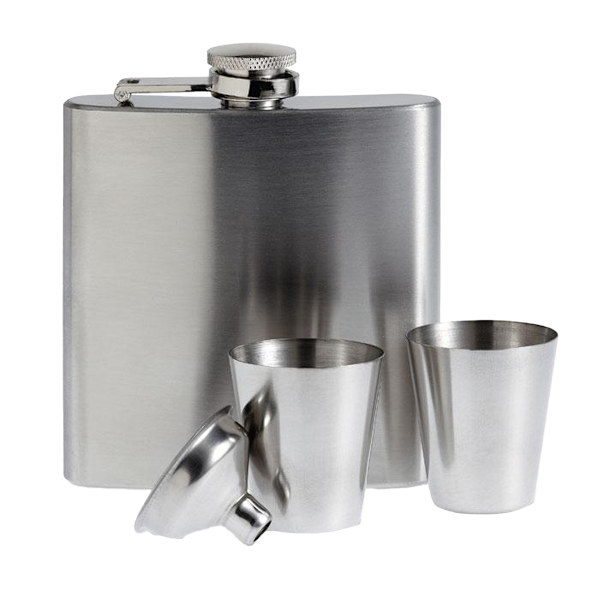 MidOcean Slimmy Flask Plunta Set One Size Matt Silver Matt Silver One Size