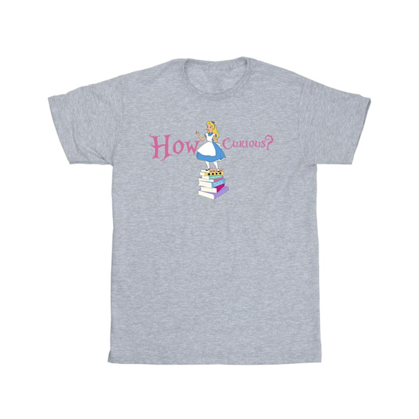 Disney Herr Alice In Wonderland How Curious T-shirt L Sports Grå Sports Grey L