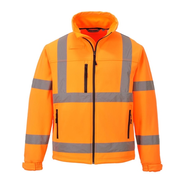 Portwest Classic High-Vis Soft Shell-jacka för män, M, orange Orange M