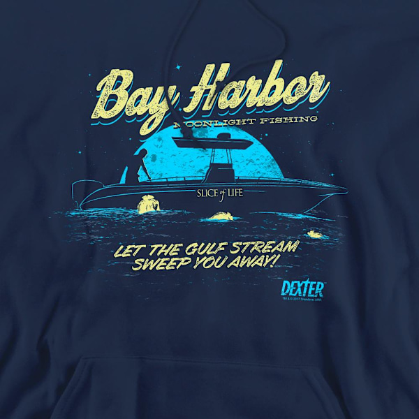 Dexter Herr Moonlight Fiskehoodie M Marinblå Navy M