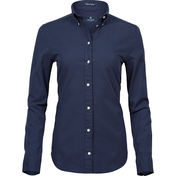 Tee Jays Dam/Damer Perfekt Oxford Skjorta 8 UK Marinblå Navy Blue 8 UK