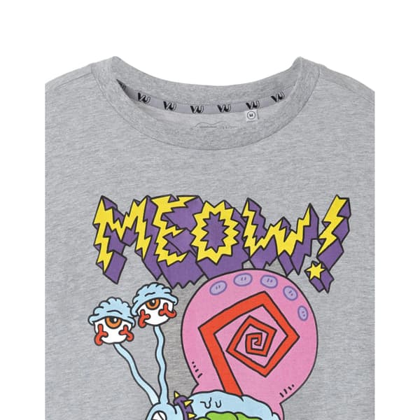 SpongeBob SquarePants Meow Gary Marl T-shirt XL Grå Grey XL