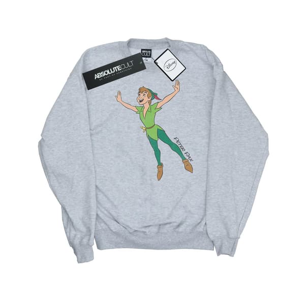 Disney Herr Klassisk Flygande Peter Pan Tröja M Ljusgrå Heather Grey M