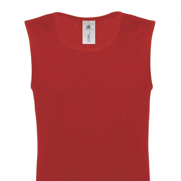 B&C Unisex Vuxen Athletic Move Bomull Linne M Röd Red M