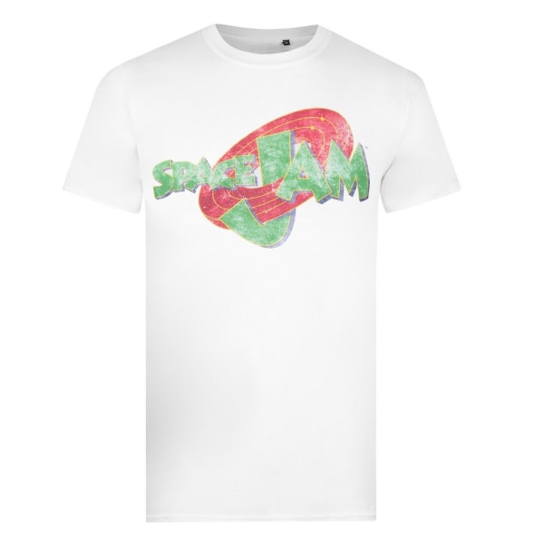 Looney Tunes Mens Space Jam T-shirt XL Vit/Grön/Röd White/Green/Red XL