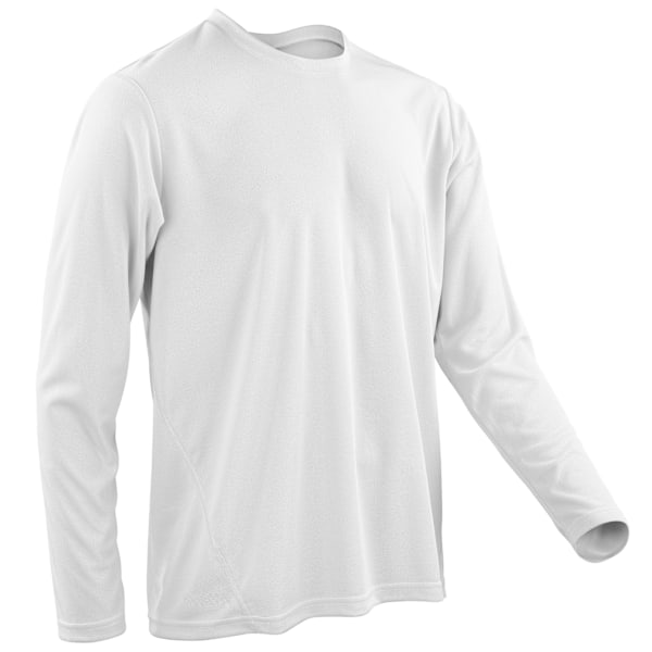 Spiro Herr Sports Quick-Dry Långärmad Performance T-Shirt 2XL White 2XL