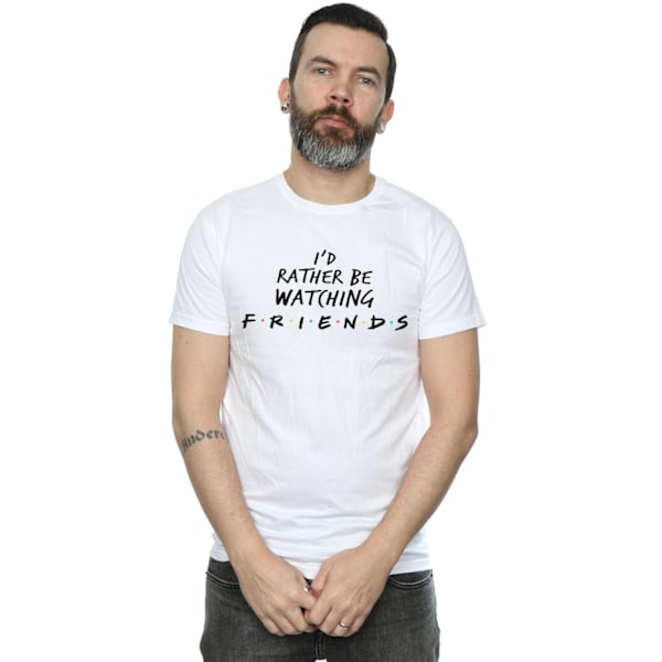 Friends Herr T-shirt Rather Be Watching S Vit White S