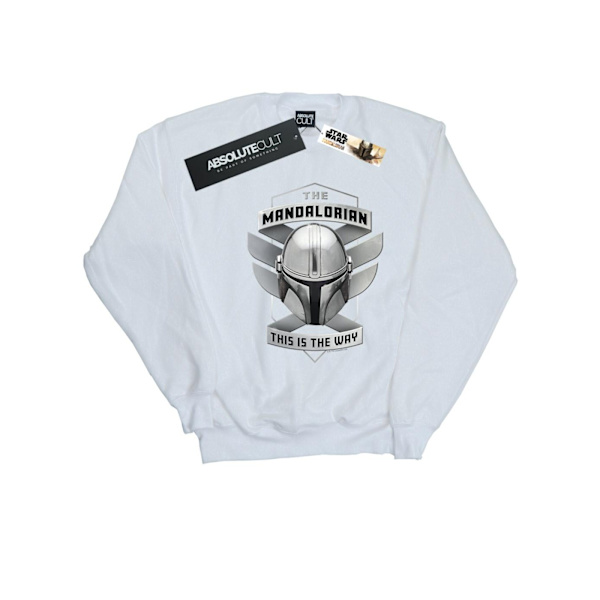 Star Wars Herr The Mandalorian This Is The Way Mando Sweatshirt White 4XL