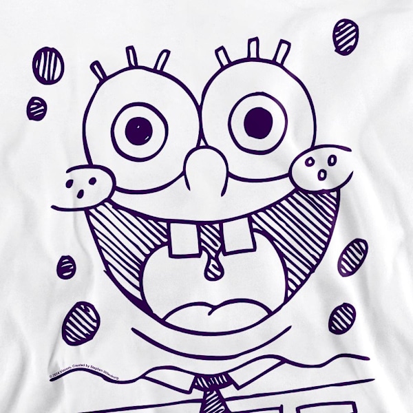 SvampBob Fyrkant Unisex Vuxen Grin Filtpenna Sweatshirt XL White XL