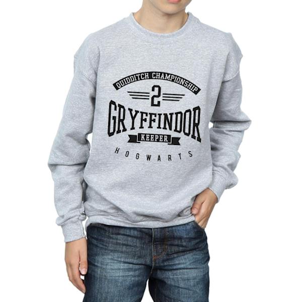 Harry Potter Pojkar Gryffindor Keeper Sweatshirt 12-13 År Spor Sports Grey 12-13 Years