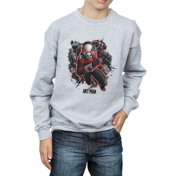 Marvel Boys Ant-Man Ants Running Sweatshirt 12-13 år Sport Sports Grey 12-13 Years