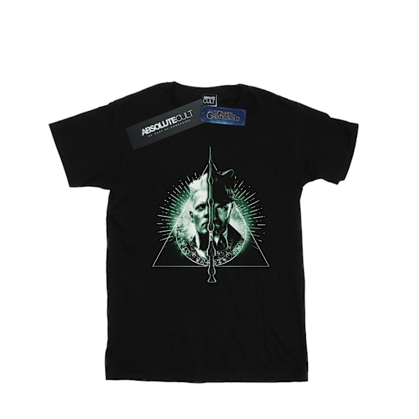 Fantastiska vidunder Boys Dumbledore Vs Grindelwald T-shirt 7-8 år Black 7-8 Years