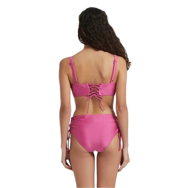 Be You Dam/Dam Shimmer Lattice Back Tvådelad Baddräkt Set Raspberry 18 UK