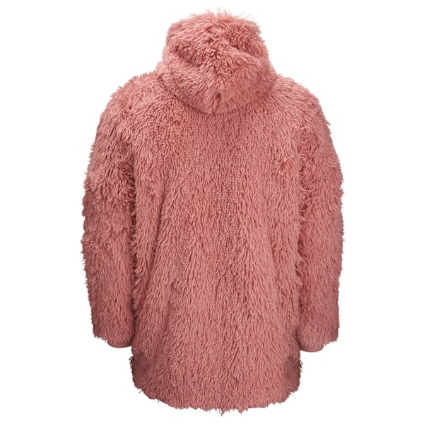 Ribbon Unisex Vuxen Sherpa Vändbar Oversize Hoodie En Storlek Pink One Size