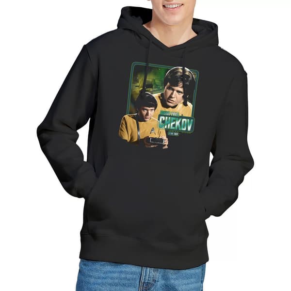Star Trek Herr Chekov Hoodie M Svart Black M