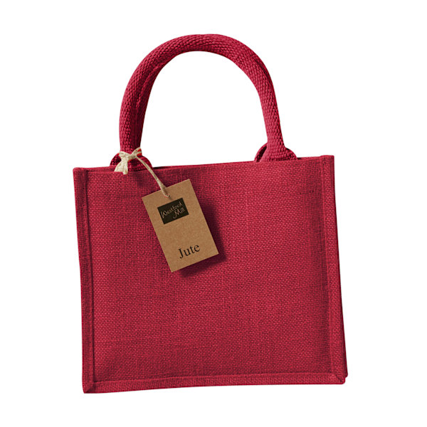 Westford Mill Mini Jute Presentpåse One Size Röd Red One Size