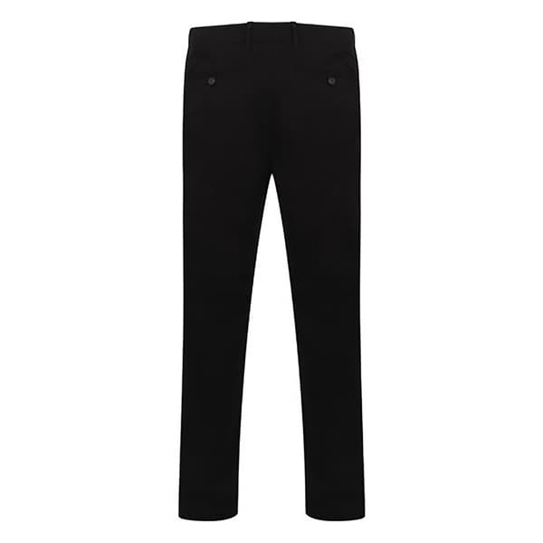 Henbury herr Stretch Flex midjebandsbyxor 34L marinblå Navy 34L