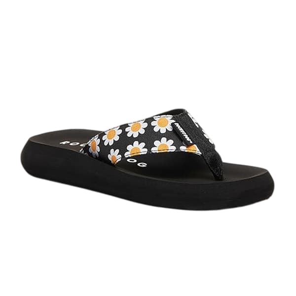 Rocket Dog Dam Adios Daisy Flip Flops 3 UK Svart Black 3 UK