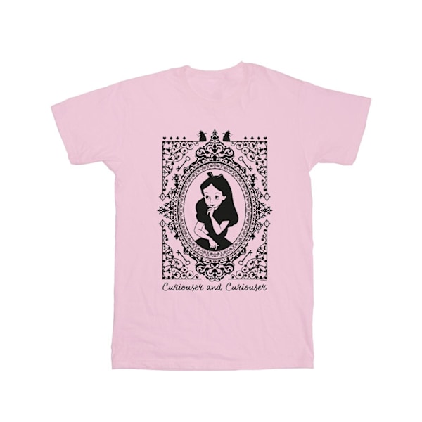 Disney Girls Alice In Wonderland Frame Bomull T-shirt 7-8 år Baby Pink 7-8 Years