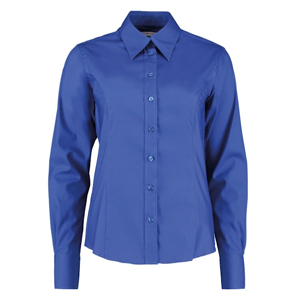 Kustom Kit Dam/Dam Corporate Oxford Långärmad Blus 2 Royal Blue 26 UK