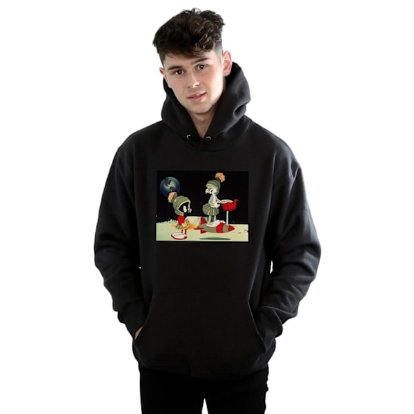 Looney Tunes Herr Bugs Bunny Spaced Hoodie 3XL Svart Black 3XL