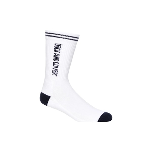 Duck and Cover Mens Juble Sports Socks (5-pack) 6 UK-11 UK W White/Grey/Black 6 UK-11 UK