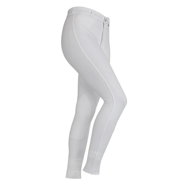 SaddleHugger Jodhpurs för flickor 7-8 år Vit White 7-8 Years