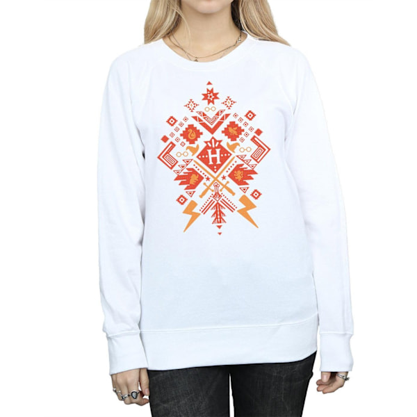 Harry Potter Dam/Damjul Jul Fair Isle Sweatshirt M Vit White M