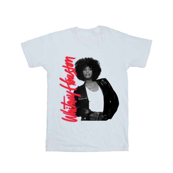 Whitney Houston Dam/Damer Whitney Pose Bomull Boyfriend T-Shirt S White S