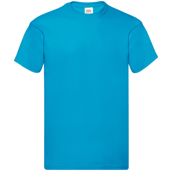 Fruit Of The Loom Herr Original kortärmad T-shirt XL Azure B Azure Blue XL