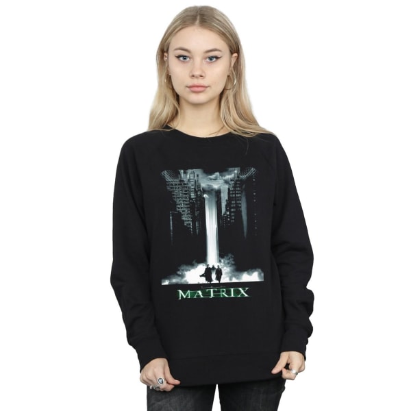 The Matrix Dam/Kvinnor Original Poster Art Sweatshirt XXL Bla Black XXL