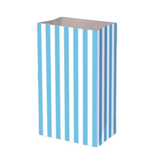 Playwrite Stripe Papperspresentpåse (12-pack) One Size Blå Blue One Size