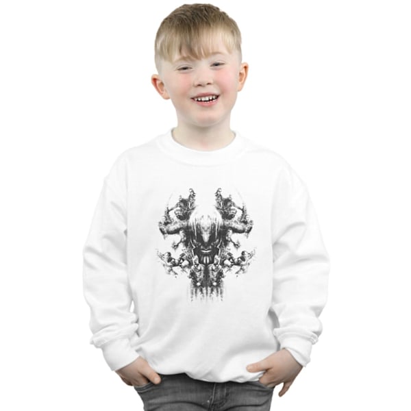 Marvel Boys Avengers Endgame Thanos Rorschach Sweatshirt 5-6 år White 5-6 Years