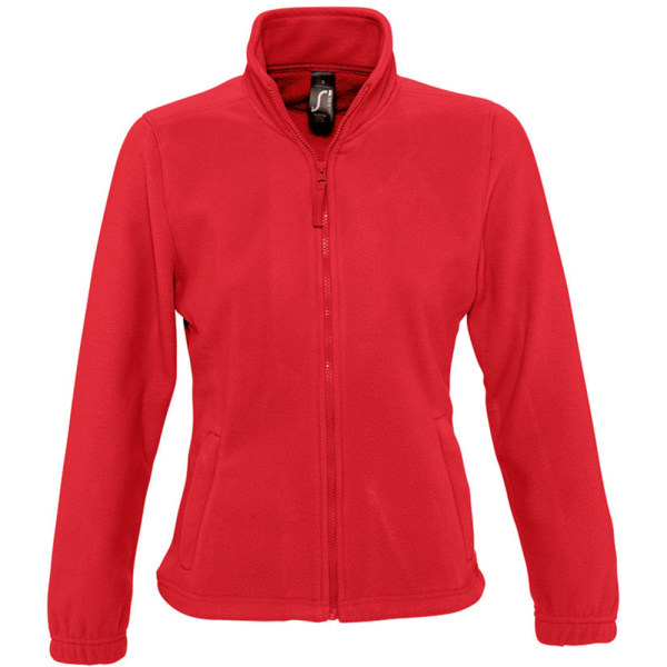 SOLS Dam/Dam North Full Zip Fleecejacka M Röd Red M