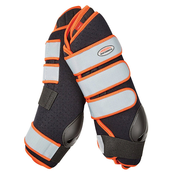 Weatherbeeta Therapy-Tec Horse Wraps Cob Svart/Silver/Röd Black/Silver/Red Cob