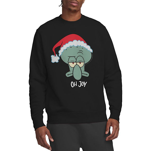 SvampBob Fyrkant Unisex Vuxen Joy Bläckvard Jul Tröja Black S