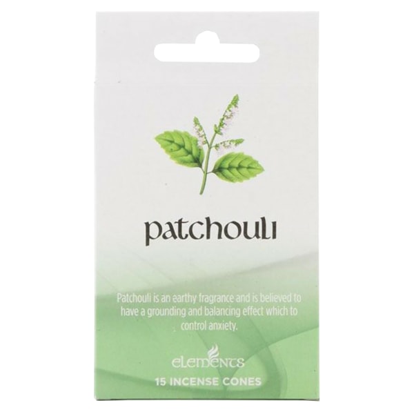 Elements Patchouli rökelsestrutar (låda med 12 förpackningar) One Size Gre Green One Size
