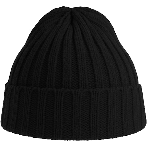 Atlantis Unisex Vuxen Shore Chunky Återvunnen Mössa One Size Bla Black One Size