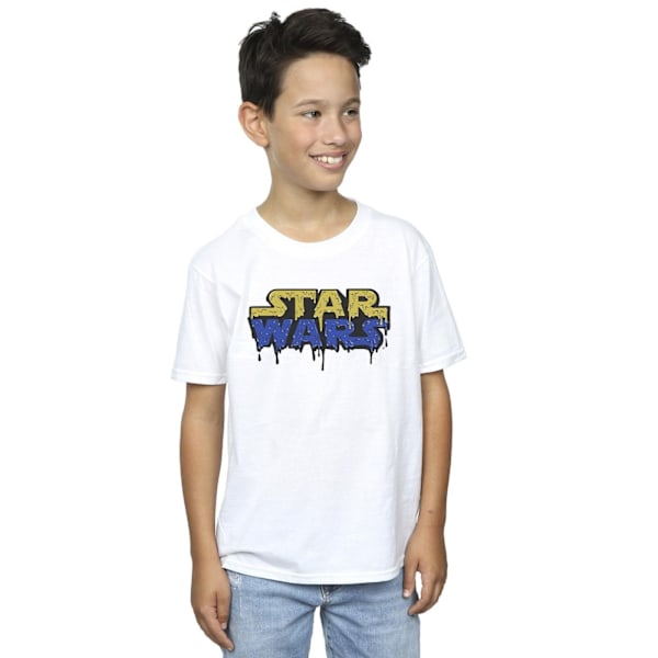 Star Wars Boys Logo Jelly T-shirt 12-13 år Vit White 12-13 Years