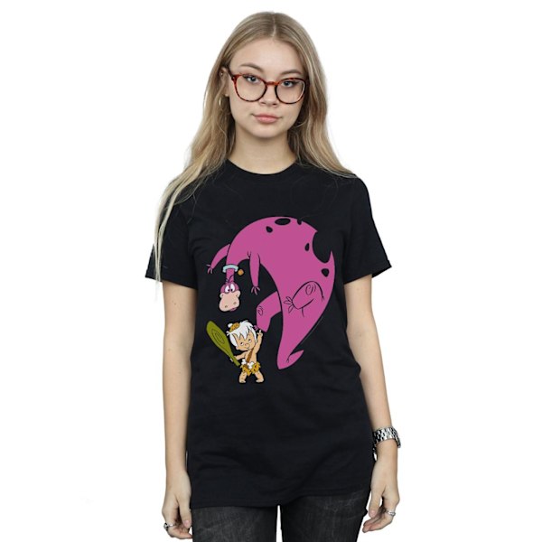 The Flintstones Dam/Damer Bamm Bamm Och Dino Bomull Boyfriend Black XL