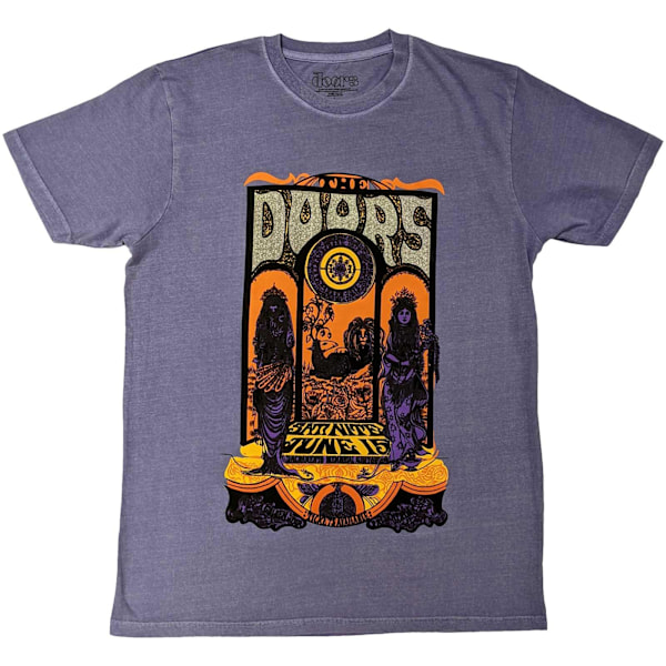 The Doors Unisex Adult Sacramento Embellished T-Shirt S Lila/ Purple/Silver S