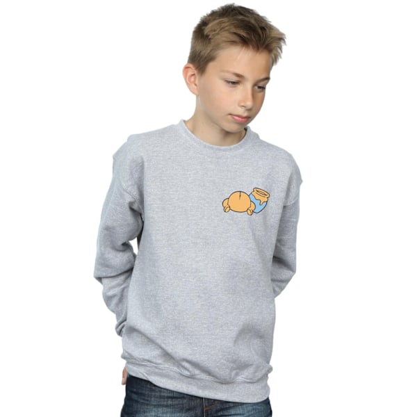 Disney Boys Winnie The Pooh Bakside Brösttryck Sweatshirt 7- Sports Grey 7-8 Years