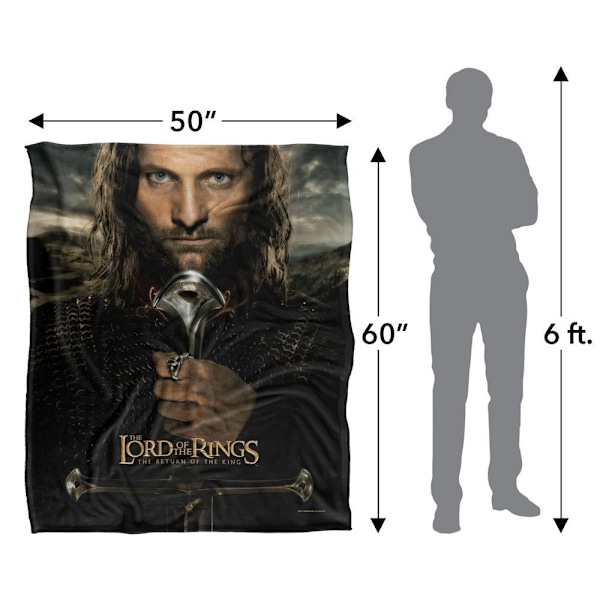 Sagan om ringen Aragorn Filt One Size Flerfärgad Multicoloured One Size