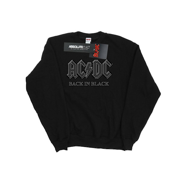 AC/DC Girls Back In Black Sweatshirt 7-8 år Svart Black 7-8 Years