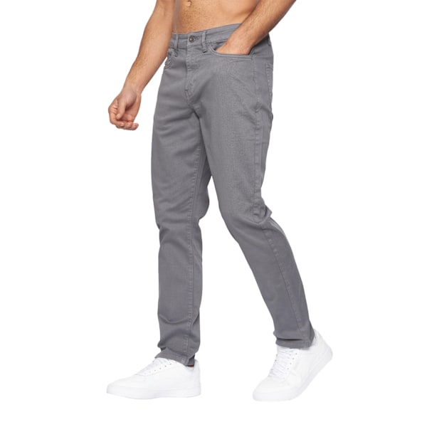 Duck and Cover Herr Franztown Slim Chinos 34R Mörkgrå Dark Grey 34R