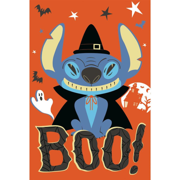 Lilo & Stitch Maxi Paper Halloween Poster 91,5 cm x 61 cm Orange/ Orange/Blue/Black 91.5cm x 61cm