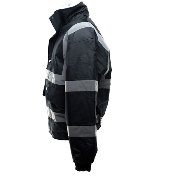 Yoko Hi-Vis Bomberjacka för män 4XL Svart Black 4XL